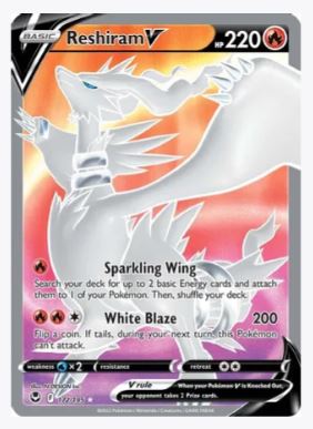 Reshiram V (Full Art) SWSH12: Silver Tempest # 172/195 - Sweets and Geeks