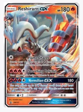 Reshiram GX - SM137 SM Promos # SM137 - Sweets and Geeks