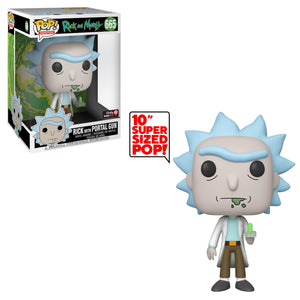 Funko Pop Animation: Rick and Morty - Rick with Portal Gun (10-Inch) (GameStop Exclusive) #665 - Sweets and Geeks