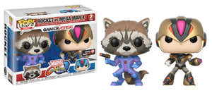 Funko Pop! Games: Rocket Raccoon vs Mega Man X (Player 2) (2-Pack) - Sweets and Geeks