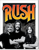 Rush Band 70's - Tin Sign - Sweets and Geeks