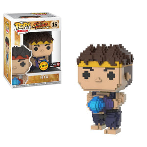 Funko Pop 8-Bit: Street Fighter - Ryu (Blue GI) Chase #15 - Sweets and Geeks