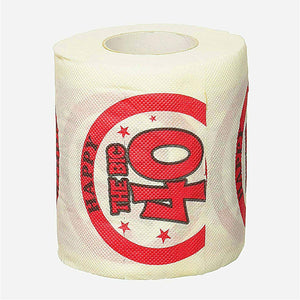 Happy 40th Birthday Toilet Paper - Sweets and Geeks