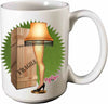 Leg Lamp Ceramic Coffee Mug 14 Ounces Green - Sweets and Geeks
