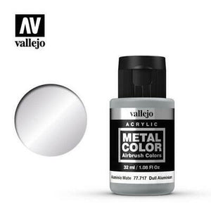 Vellejo - Metal Color Airbrush Acrylic Paint (32ml) - Dull Aluminum (77.717) - Sweets and Geeks