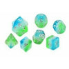 Sirius Blue Hawaiian RPG 7 Set Dice - Sweets and Geeks