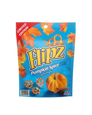Flipz Pumpkin Spice Pretzels 7.5oz Bag - Sweets and Geeks