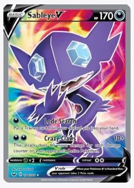 Sableye V (Full Art) SWSH01: Sword & Shield Base Set # 194/202 - Sweets and Geeks