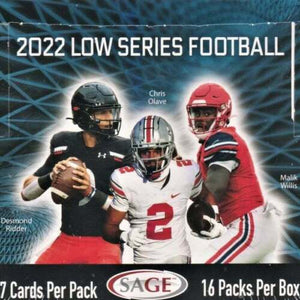 2022 Sage Hit Premier Draft Low Series Football Hobby Box - Sweets and Geeks