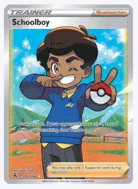 Schoolboy (Full Art) SWSH08: Fusion Strike # 261/264 - Sweets and Geeks