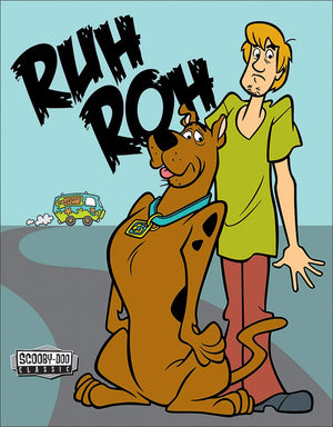 Scooby Doo Ruh Roh - Tin Sign - Sweets and Geeks