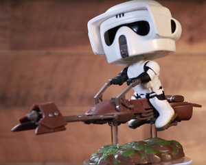 Funko Pop Movies: Star Wars - Scout Trooper with Speeder Bike (Smuggler's Bounty) #234 - Sweets and Geeks