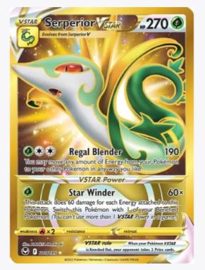 Serperior VSTAR (Secret) (210) SWSH12: Silver Tempest # 210/195 - Sweets and Geeks