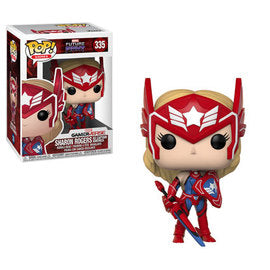 Funko Pop! Games: Future Fight - Sharon Rogers As Captain America #335 - Sweets and Geeks