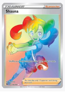 Shauna (Secret) SWSH08: Fusion Strike # 278/264 - Sweets and Geeks
