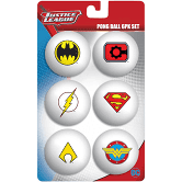 DC Comics Logo 6pc Ping Pong Ball Set - Sweets and Geeks