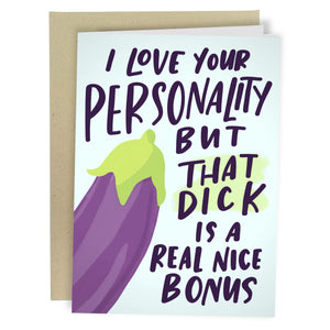 Real Nice Bonus Greeting Card - Sweets and Geeks