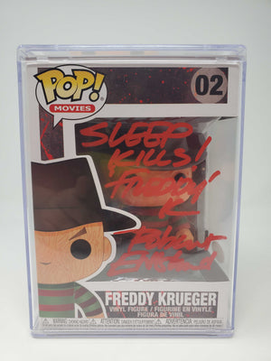 Funko! Pop! A Nightmare on Elm Street - Freddy Krueger #02 (Signed by Robert Englund) (Error Box) - Sweets and Geeks