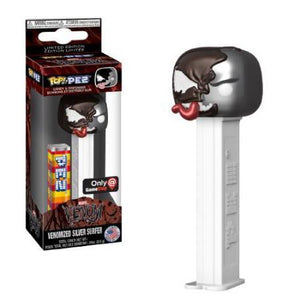 Funko Pop! PEZ Venomized Silver Surfer (Metallic) - Sweets and Geeks