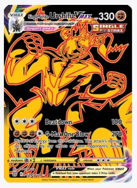 Single Strike Urshifu VMAX (Secret) SWSH09: Brilliant Stars Trainer Gallery # TG29/TG30 - Sweets and Geeks