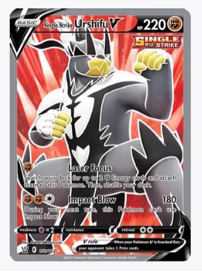 Single Strike Urshifu V (Full Art) SWSH05: Battle Styles # 150/163 - Sweets and Geeks