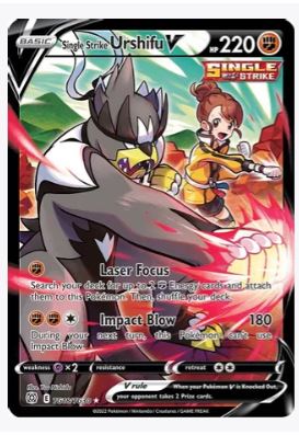 Single Strike Urshifu V SWSH09: Brilliant Stars Trainer Gallery # TG18/TG30 - Sweets and Geeks
