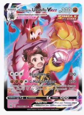 Single Strike Urshifu VMAX SWSH09: Brilliant Stars Trainer Gallery # TG19/TG30 - Sweets and Geeks