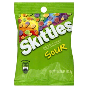 Skittles Sour Peg Bag 5.7 oz - Sweets and Geeks