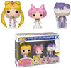 Funko Pop! Animation: Sailor Moon  Neo Queen Serenity, Small Lady & King Endymion (Exclusive 3 Pack) - Sweets and Geeks