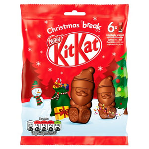 Kit Kat Mini Santas Peg Bag 100g - Sweets and Geeks