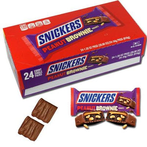 Snickers Peanut Brownie - Sweets and Geeks