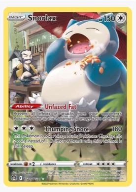 Snorlax SWSH11: Lost Origin Trainer Gallery # TG10/TG30 - Sweets and Geeks
