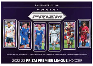 Panini 2022-23 Prizm Premier League Soccer Trading Card BLASTER Box [6 Packs] - Sweets and Geeks