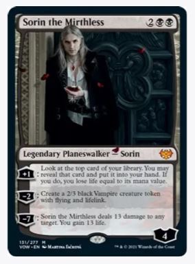 Sorin the Mirthless - Innistrad: Crimson Vow - #131/277 - Sweets and Geeks