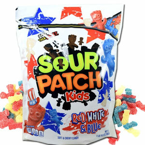 Sour Patch Kids Red, White, And Blue 1lb 12.8oz Bag - Sweets and Geeks