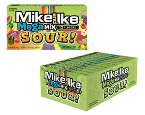 MIKE & IKE MEGA MIX SOUR THEATER BOX - Sweets and Geeks