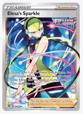 Elesa's Sparkle (Full Art) SWSH08: Fusion Strike # 260/264 - Sweets and Geeks