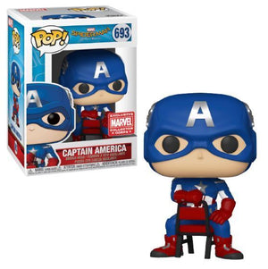 Funko Pop Marvel: Spider-Man Homecoming - Captain America (Collector Corps) #693 - Sweets and Geeks