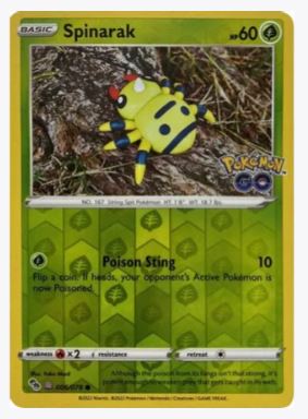 Spinarak (Peelable Ditto) Pokemon GO # 006/078 – Sweets and Geeks