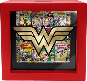Wonder Woman Shadowbox Bank - Sweets and Geeks