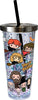 Harry Potter Glitter Cup with Straw - Sweets and Geeks