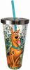 SCOOBY DOO GLITTER CUP W/STRAW - Sweets and Geeks