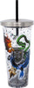 Hogwarts Glitter Cup with Straw - Sweets and Geeks
