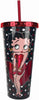 Betty Boop Foil Cup with Straw - Sweets and Geeks