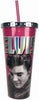 Elvis Foil Cup with Straw - Sweets and Geeks