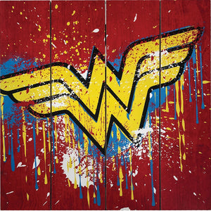 Wonder Woman Wooden Sign - Sweets and Geeks