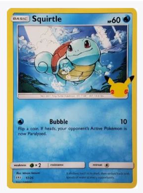 Squirtle (Holofoil) McDonald's 25th Anniversary Promos # 17/25 - Sweets and Geeks