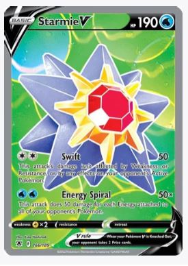 Starmie V (Full Art) SWSH10: Astral Radiance # 166/189 - Sweets and Geeks