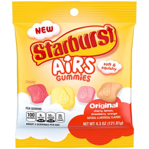 Starburst Airs Gummies 4.3oz Bag - Sweets and Geeks