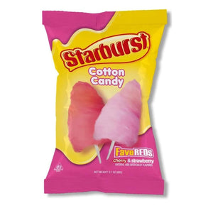 Starburst Fave Reds Cotton Candy 3.1oz - Sweets and Geeks